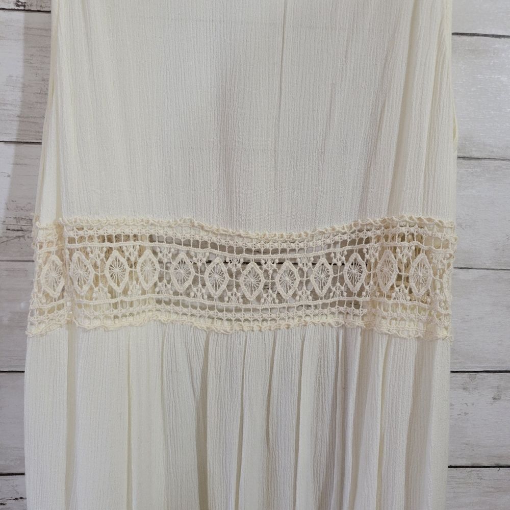 Entro Boho Fringed Cardigan/Cover Up in Cream Size Small - Picture 6 of 10